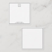 Name der Firma für einfaches, modernes Unternehmen Mitteilungskarte (Vorne/Hinten)