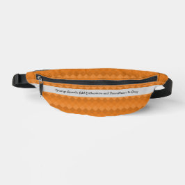 Name der Firma Orange Pixel & Grau für Earthy Logo Bauchtasche