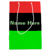 Name der Flagge der Afroamerikaner oder der afrika Mittlere Geschenktüte (Vorderseite)
