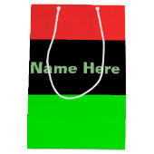Name der Flagge der Afroamerikaner oder der afrika Mittlere Geschenktüte (Rückseite)