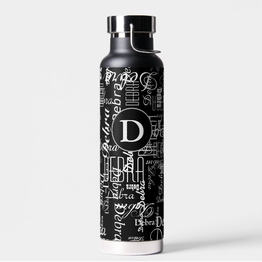 Name der Flasche/Monogramm Trinkflasche (Links)