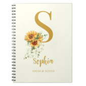 Name der floralen Monotherapie Initial personalisi Notizblock (Vorderseite)