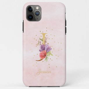 Name der floralen Wasserfarbe Anfangsbuchstabe J Case-Mate iPhone Hülle