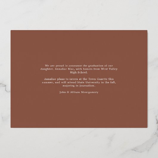 Name der Folie | Ankündigung von Foto Abschluss (Rückseite)