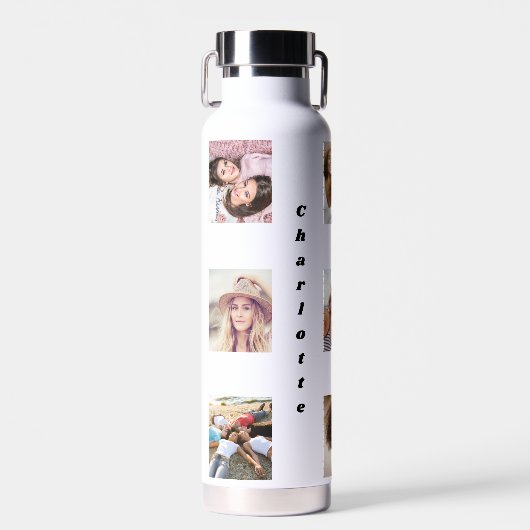 Name der Foto-Collagen Trinkflasche (Vorne)