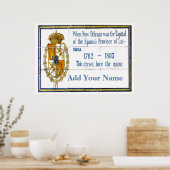 Name der französischen Quarter Street, Name hinzuf Poster (Küche)