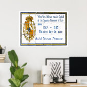 Name der französischen Quarter Street, Name hinzuf Poster (Heimbüro)