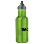 Name der Frau Farbe matt Wasser Flasche Edelstahlflasche (Links)
