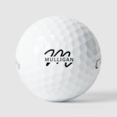 Name der Gastgeschenk Hochzeit für Monogramm-Vorla Golfball (Vorderseite)