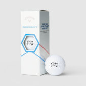 Name der Gastgeschenk Hochzeit für Monogramm-Vorla Golfball (Verpackung)