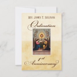 Name der Gebetskarte 1. Ordination Jubiläum Altar Dankeskarte