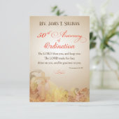 Name der Gebetskarte 50. Jubiläum Dankeskarte (Stehend Vorderseite)