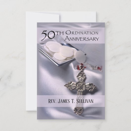 Name der Gebetskarte 50. Jubiläum Dankeskarte (Vorderseite)