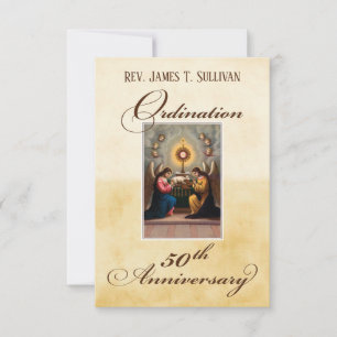 Name der Gebetskarte 50. Ordination Jahrestag Alta Dankeskarte