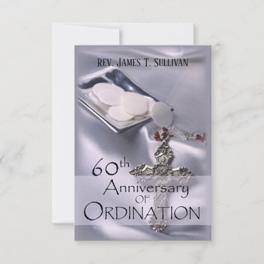 Name der Gebetskarte 60. Jubiläum Dankeskarte (Vorderseite)