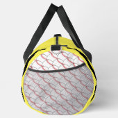 Name der Gelben Baseball-Ball-Silhouette Duffle Bag (Rechts)
