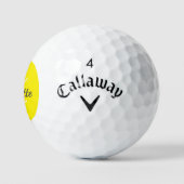Name der gelben Monogramm-Initialen Golfball (Logo)