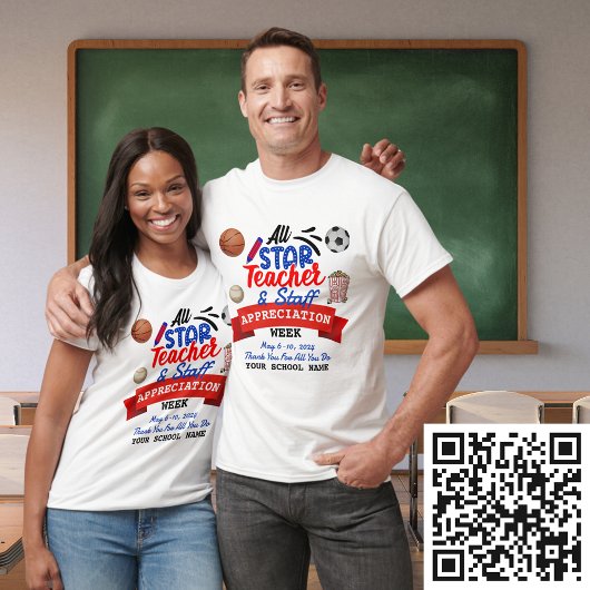 Name der gesamten Star Teacher Wertung Woche weiß T-Shirt