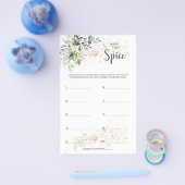 Name der Gewürzkraut-Brautparty-Spielkarte Flyer (Einzeln)