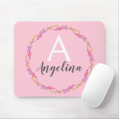 Name der Girl Blush Pink Bläschen Bläschen Mousepad (Mit Mouse)