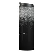 Name der Girl-Fitness-Monogram-Glitzer Thermosbecher (Nach rechts gedreht)