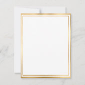 Name der Girl Monogram | vom Schreibtisch der Kart Mitteilungskarte (Rückseite)