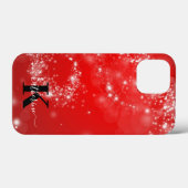Name der Girl-Monogramm-Girl-Glitzer Case-Mate iPhone Hülle (Rückseite (Horizontal))