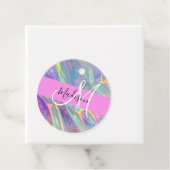 Name der Girly Rainbow Holographic Iridesgram Mono Geschenkanhänger (Beispiel)