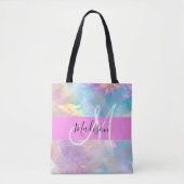 Name der Girly Rainbow Holographic Iridesgram Mono Tasche (Vorderseite)