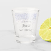 Name der Glitzern der Birthday Marine Schnapsglas (Rückseite)