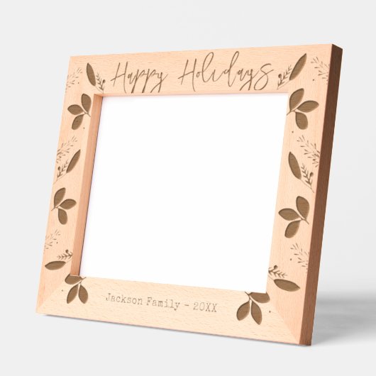 Name der glücklichen Familie Geätzte Rahmen (Links)