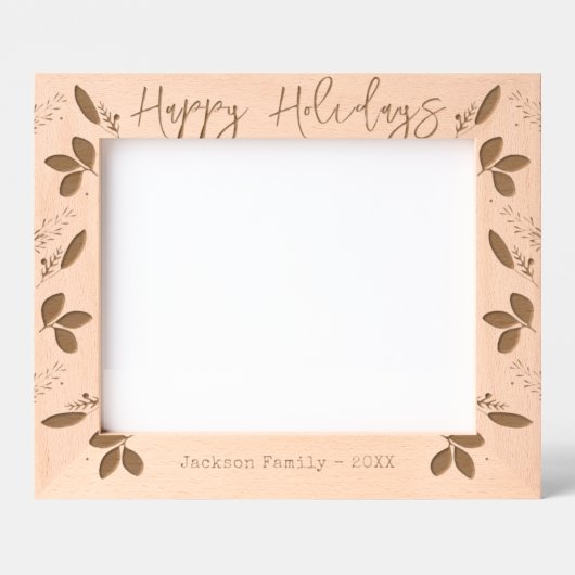 Name der glücklichen Familie Geätzte Rahmen (Vorderseite)