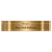 Name der Goldbronze-Kette Namensplakette (Vorderseite)