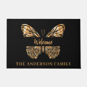 Name der Goldschmetterlingsfamilie Fußmatte (Vorderseite)