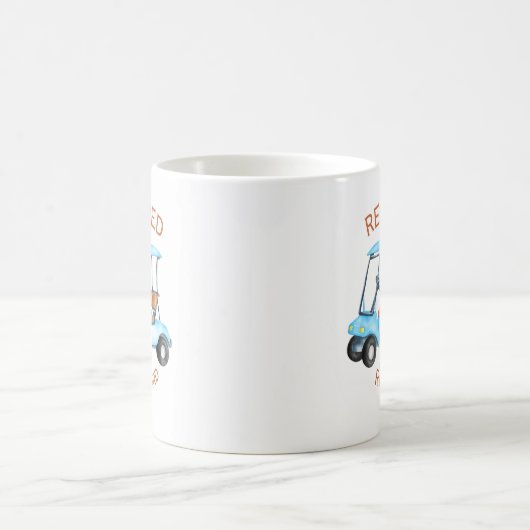 Name der Golf-Remügram-Monogramm Kaffeetasse (Mittel)