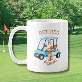 Name der Golf-Remügram-Monogramm Kaffeetasse
