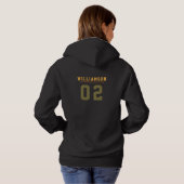 Name der Golf School Club League Hoodie (Schwarz voll)