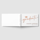 Name der Graduiertenkappe für Elegant-Abschluss Gästebuch (Voll)