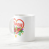 Name der Großmutter ändern - Kindermädchen - Herz  Kaffeetasse (Vorderseite Links)