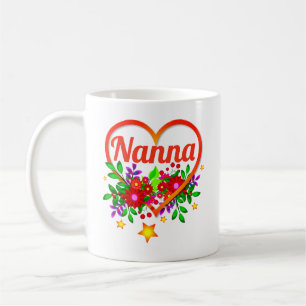Name der Großmutter - Nana - Herz und Blume C Kaffeetasse