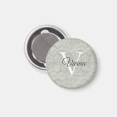 Name der grünen Farbe des Monogramms Magnet (Vorderseite/Rückseite)