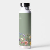 Name der grünen farbigen Wildblumen Trinkflasche (Links)