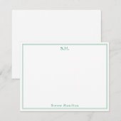 Name der grünen Monografie des klassischen Waldes  Mitteilungskarte (Vorne/Hinten)