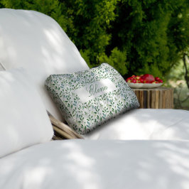 Name der grünen Muster-Blätter Lendenkissen