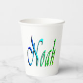 Name der grünen und blauen Noah, Pappbecher (Rückseite)