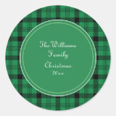 Name der grünen und schwarzen, gemütlichen Plätze Runder Aufkleber (Vorderseite)