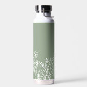 Name der grünen Wildblume Garden Monogram Trinkflasche (Links)