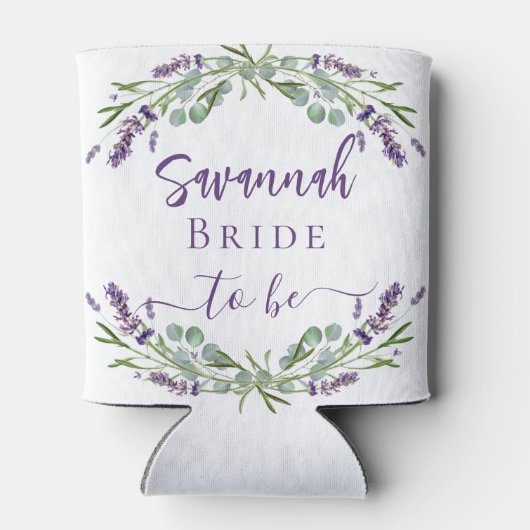 Name der Grünpflanze "Bride lavender eucalyptus" Dosenkühler (Rückseite)