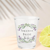 Name der Grünpflanze "Bride lavender eucalyptus" Schnapsglas