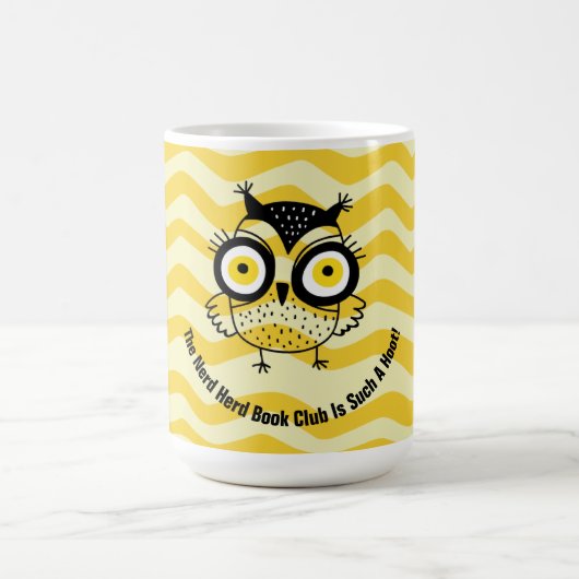 Name der Gruppe Book Club Way Owl Kaffeetasse (Mittel)